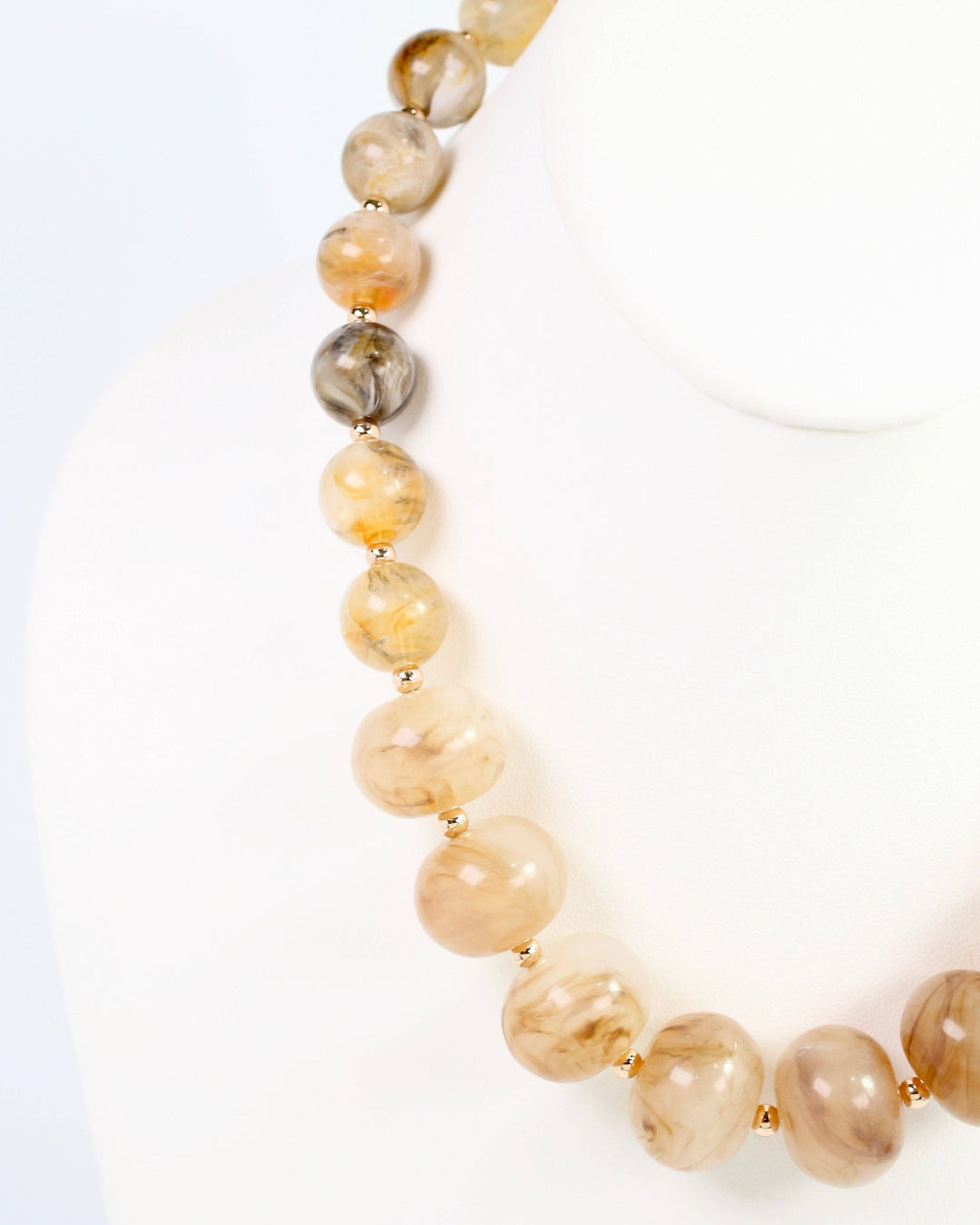 Caroline Hill - Shelton Chunky Bead Necklace Natural Multi: Default