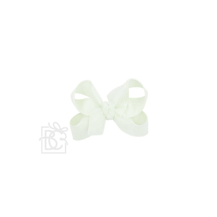 Beyond Creations, LLC - LAYERED ORGANZA/GROSGRAIN BOW ON CLIP: 5.5" Huge - 2.25" Ribbons on Alligator Clip / L PINK/ L PINK