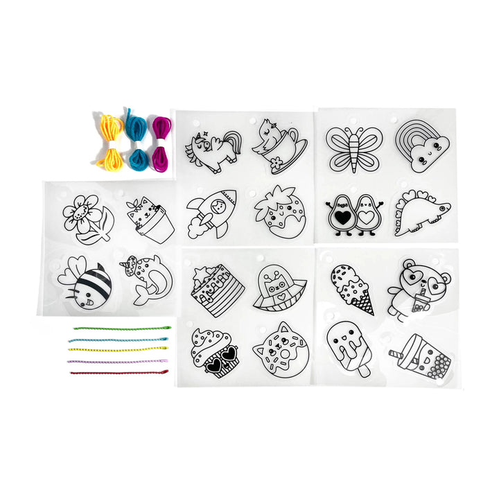 OOLY - Shrink-Its! DIY Shrink Art Kit - Cute Crew (28 PC Set)