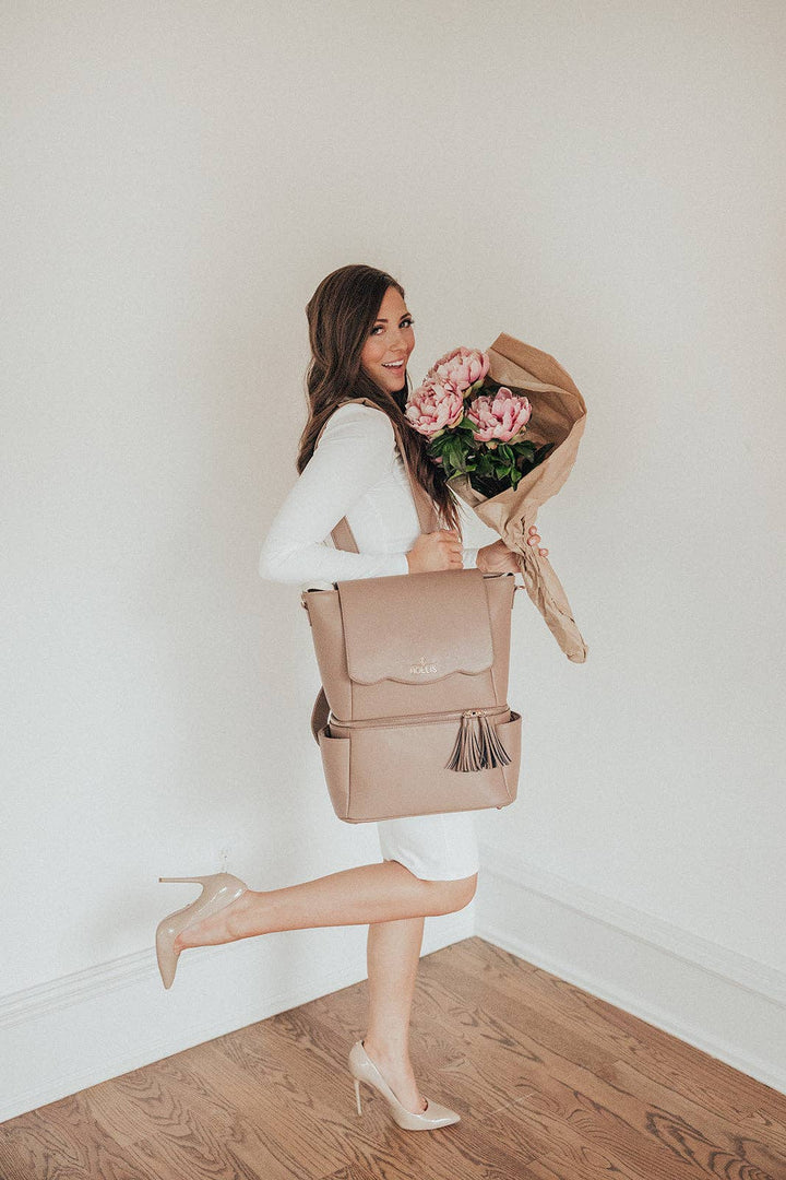 Hollis - Diaper Bag: Nude