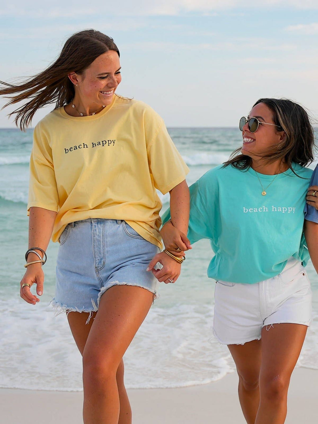 30A Gear - 30A Beach Happy Minimalistic T-Shirt: Blue / XXL