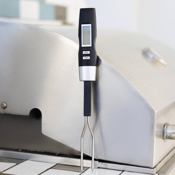 Fox Run Brands - Outset Grill Fork Digital Meat Thermometer For BBQ
