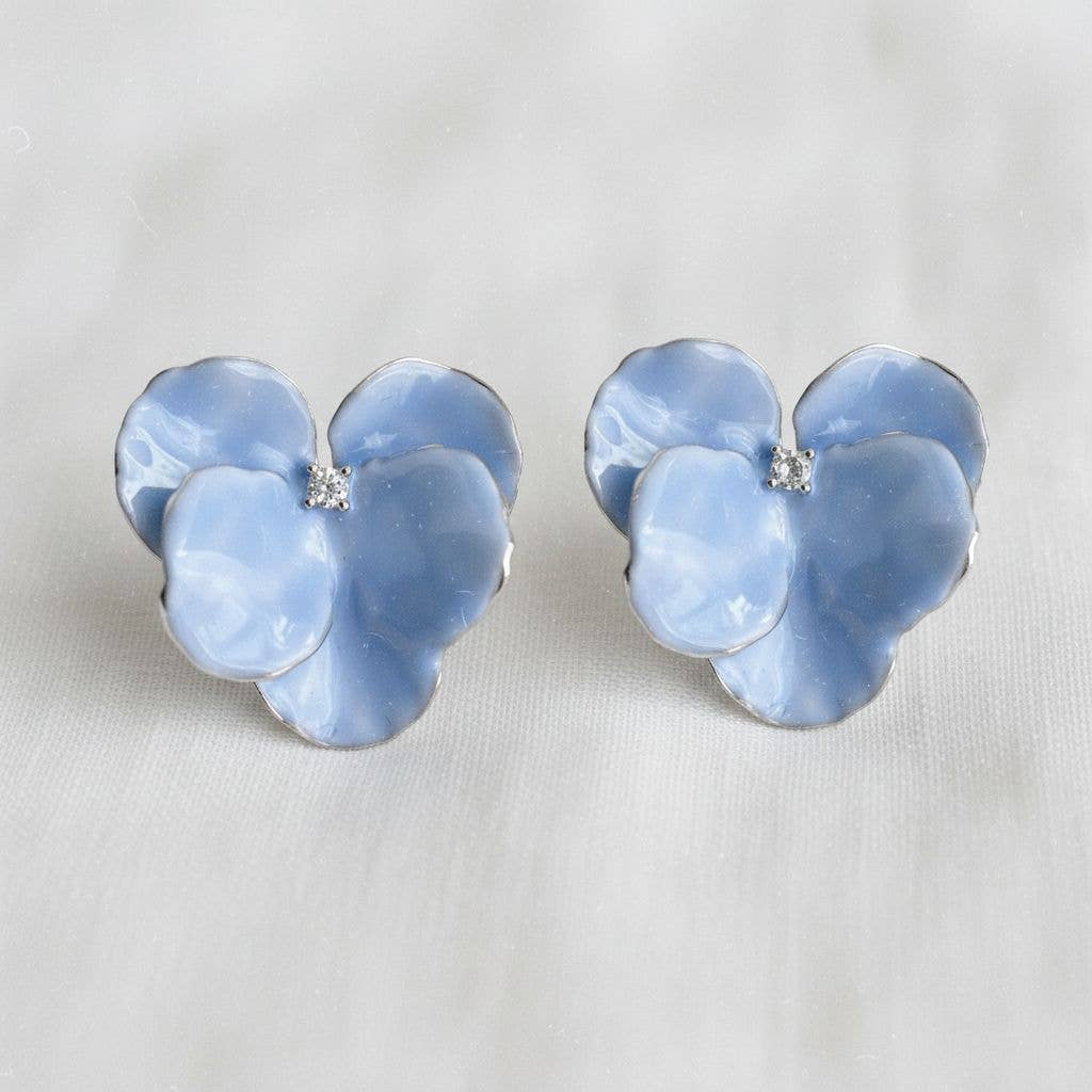 Ellemadera - Artistic Floral Design Drop Earrings