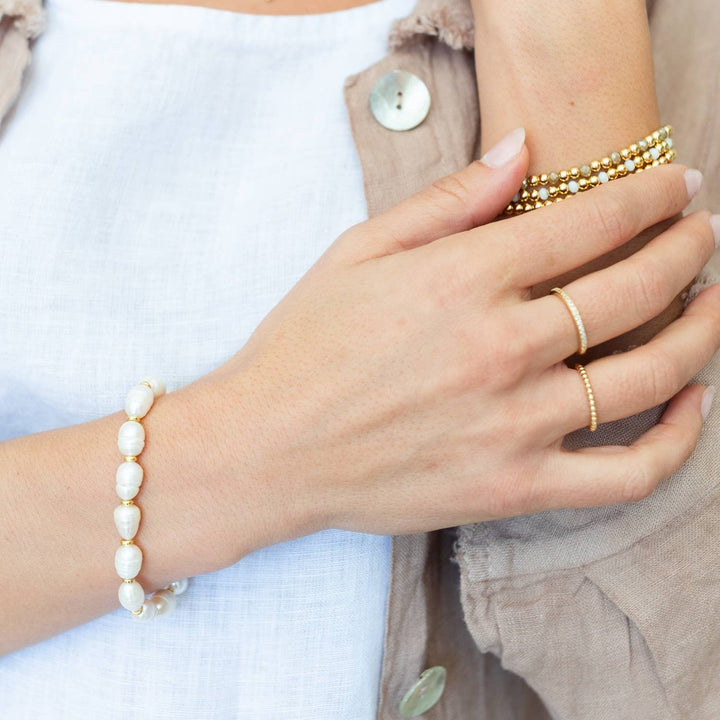 Splendid Iris - Pearl Obsession Stretch Bracelet