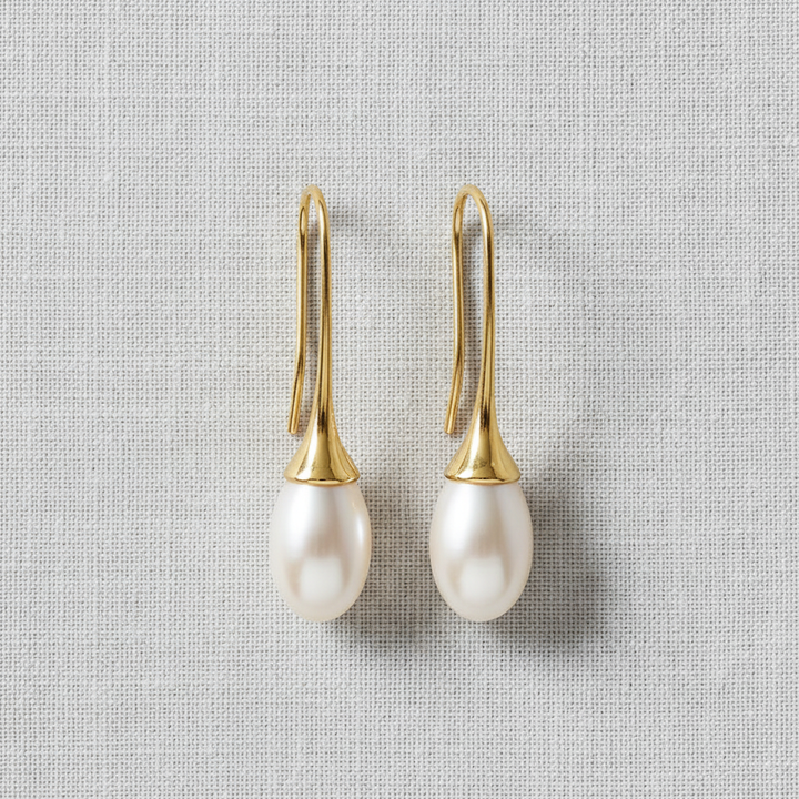 paperln - Vintage Pearl Teardrop Earrings