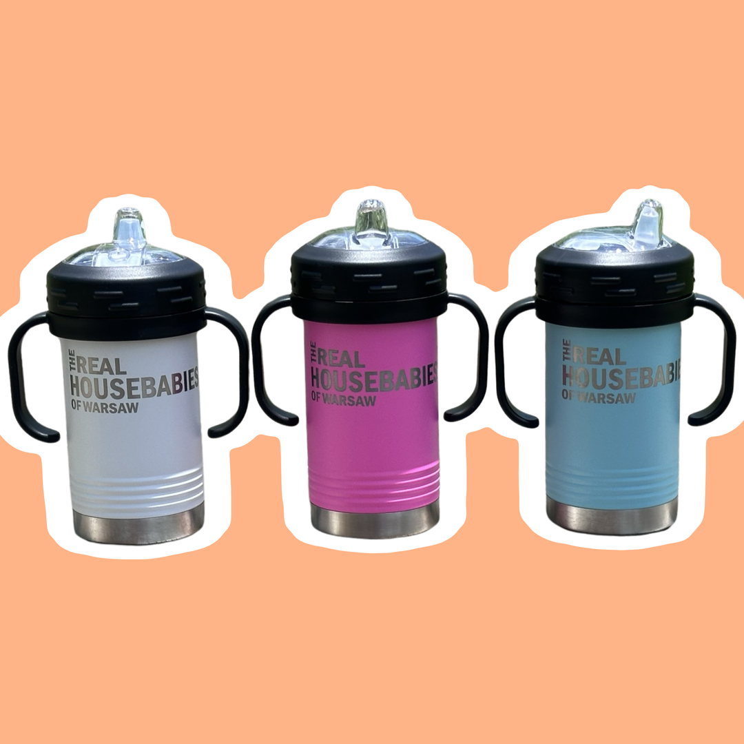 Calm Down Caren - The Real Housebabies of CUSTOM CITY Insulated Sippy Cup: White
