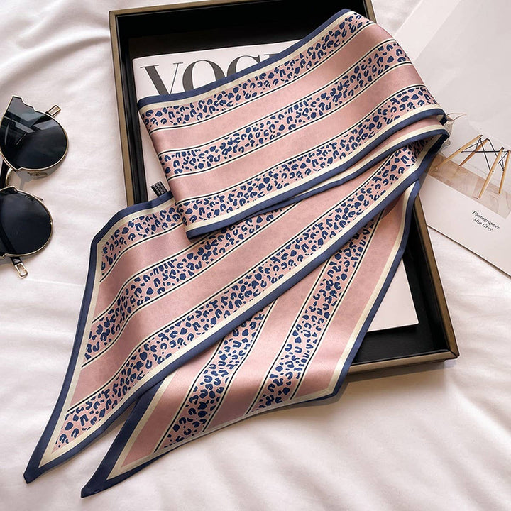 ACCITY - Women’s Long Silk Scarf – Stylish Neck Accessory_CWASC03144: TYPE10 / (OS) 2