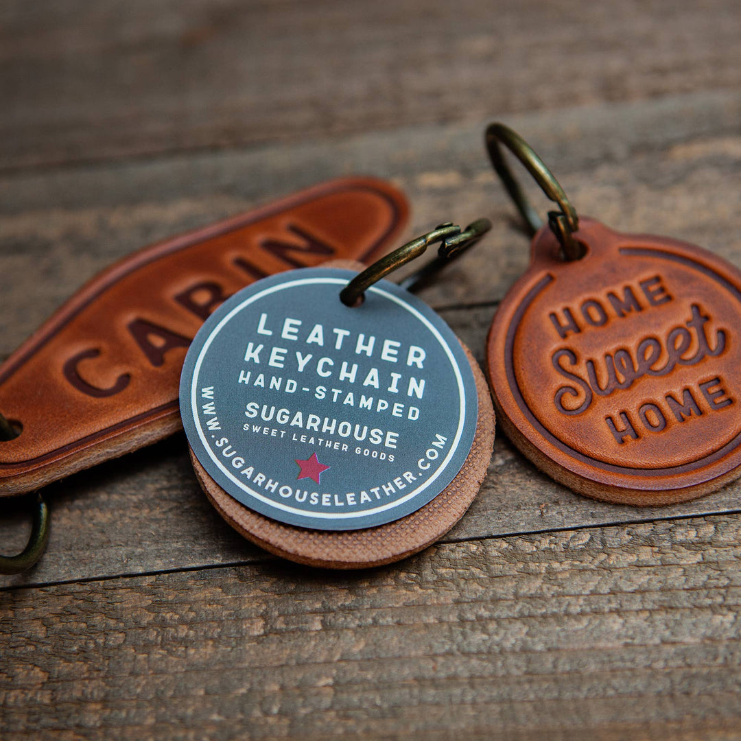 Sugarhouse Leather - Alabama Leather Keychain Circle