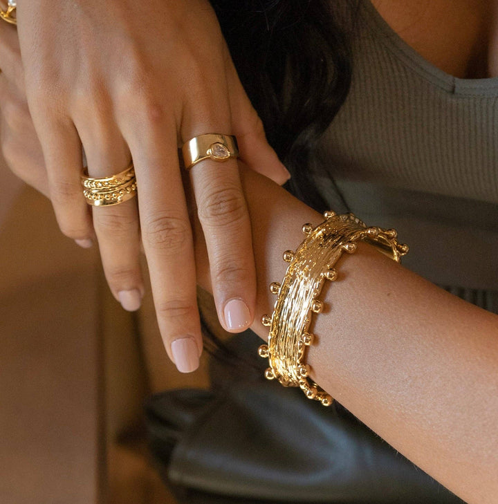 Sahira Jewelry Design - Raina Studded Cuff