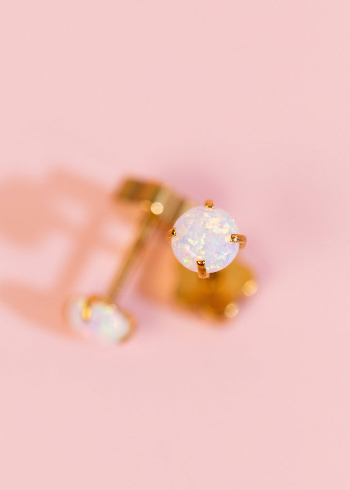 Pierced Co - White Opals