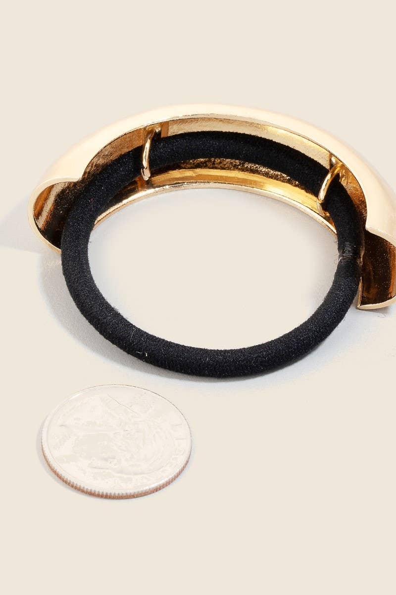 Anarchy Street - 2Pc Gold And Silver Cuff Hair Tie Set: Assorted