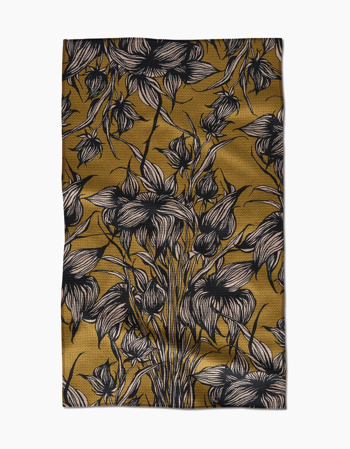 Geometry - Stay Saffron Tea Towel