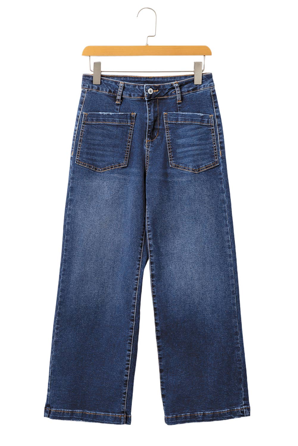 Aapparella - Womens Mimimalist Patch Pocket Shift Jeans | 4-16: Bluing / 14