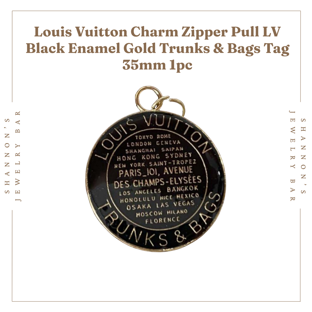 Shannon's Jewelry Bar - Louis Vuitton Charm Zipper Pull LV Enamel Trunks & Bags Tag