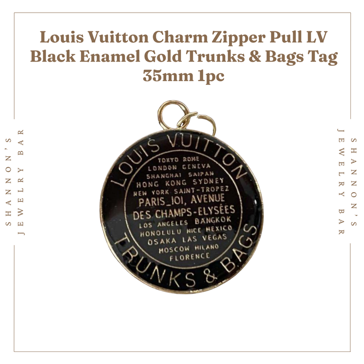 Shannon's Jewelry Bar - Louis Vuitton Charm Zipper Pull LV Enamel Trunks & Bags Tag