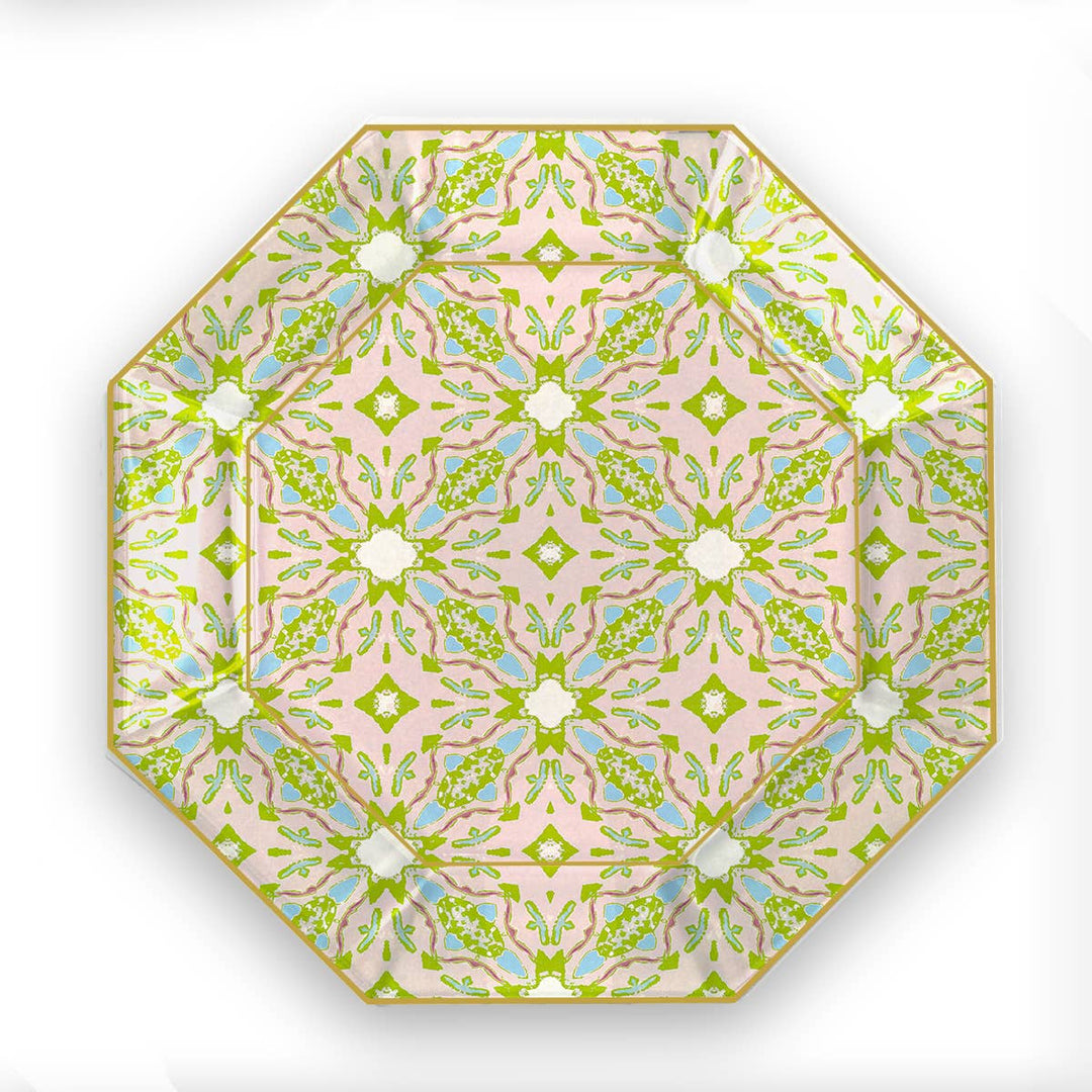 Marye-Kelley - Lagos Blush by Laura Park Decoupage Glass Plate: 5" Octagonal