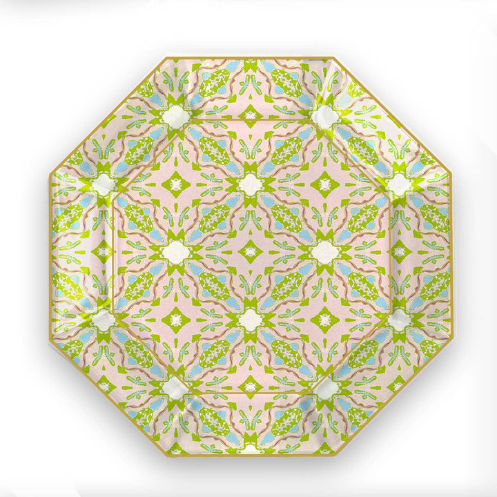 Marye-Kelley - Lagos Blush by Laura Park Decoupage Glass Plate: 5" Octagonal