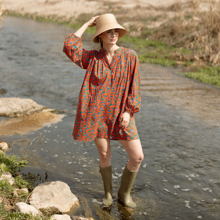 Sunshine Tienda - Wildflower Tango Lilly Dress: L