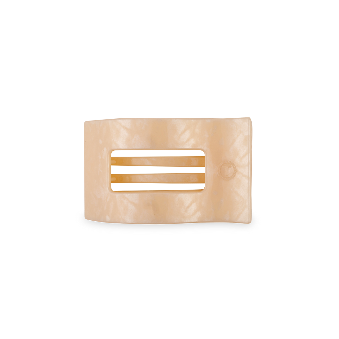 TELETIES - Flat Rectangle Hair Clip | Small | Soft Surf