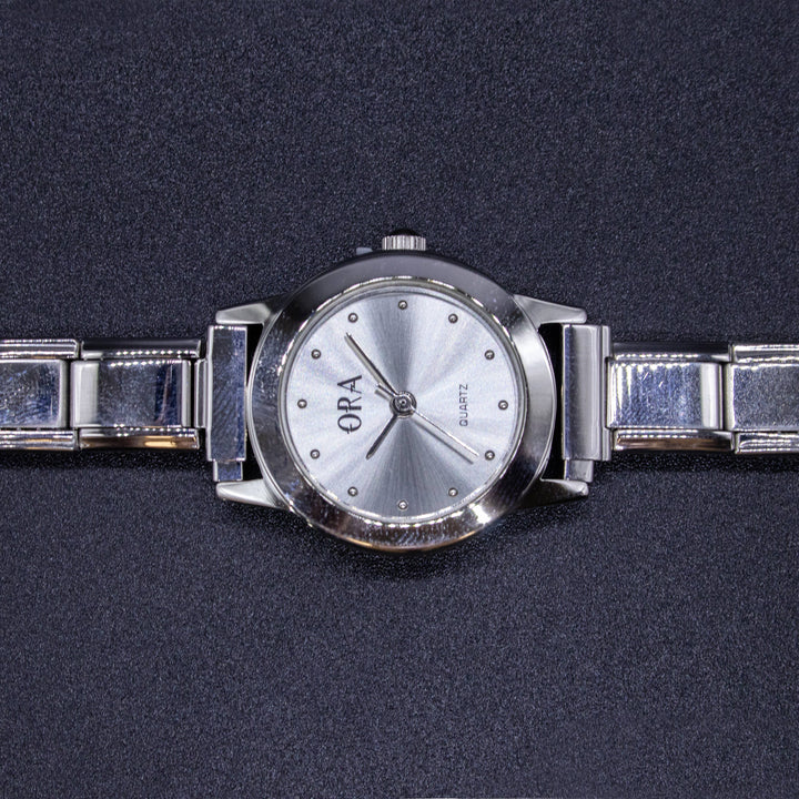 Natalia - Italian Charm Link Watch (Analog): Silver
