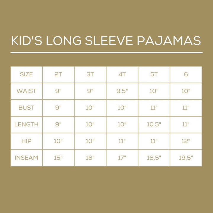 The Royal Standard - Kid's Bunny Love Long Sleeve Pajamas White/Sky: 5T