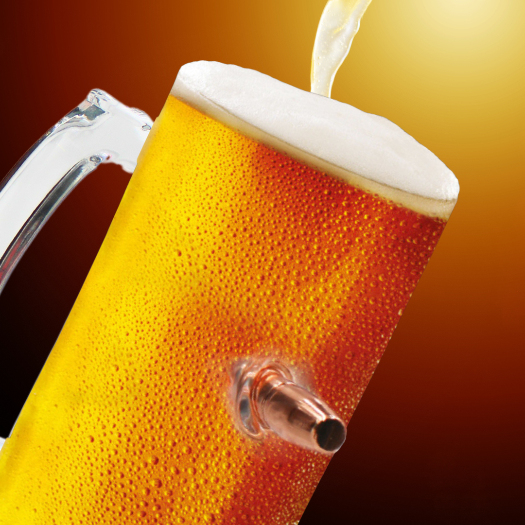 CALIBER GOURMET / CAMPCO - Last Man Standing - Bullet Beer Glass 500 ml