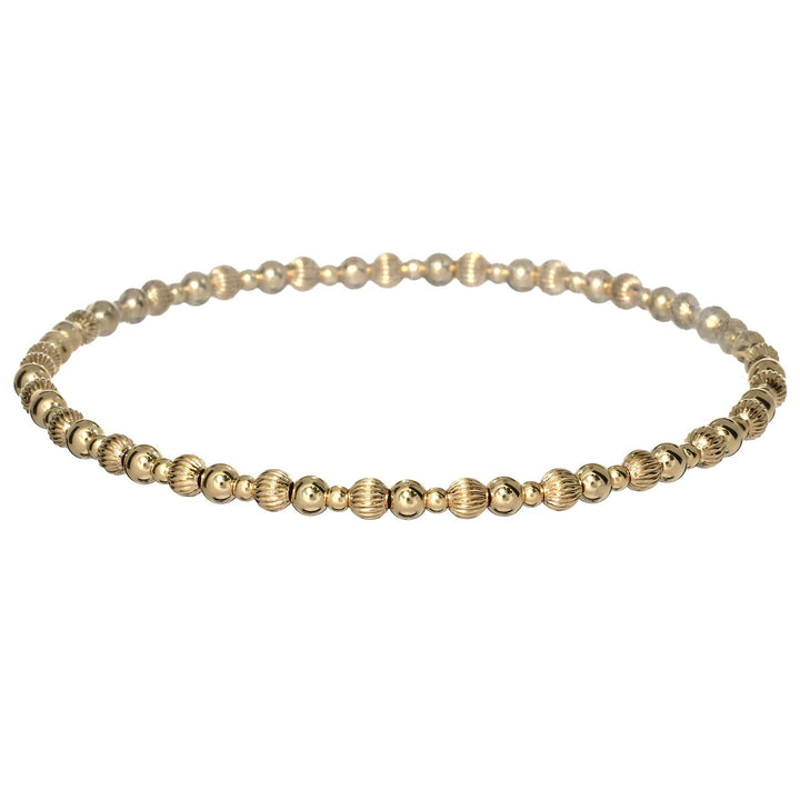 "COCO" 14K Gold Filled Bracelet: Gold Filled / Stretchy 6.5"