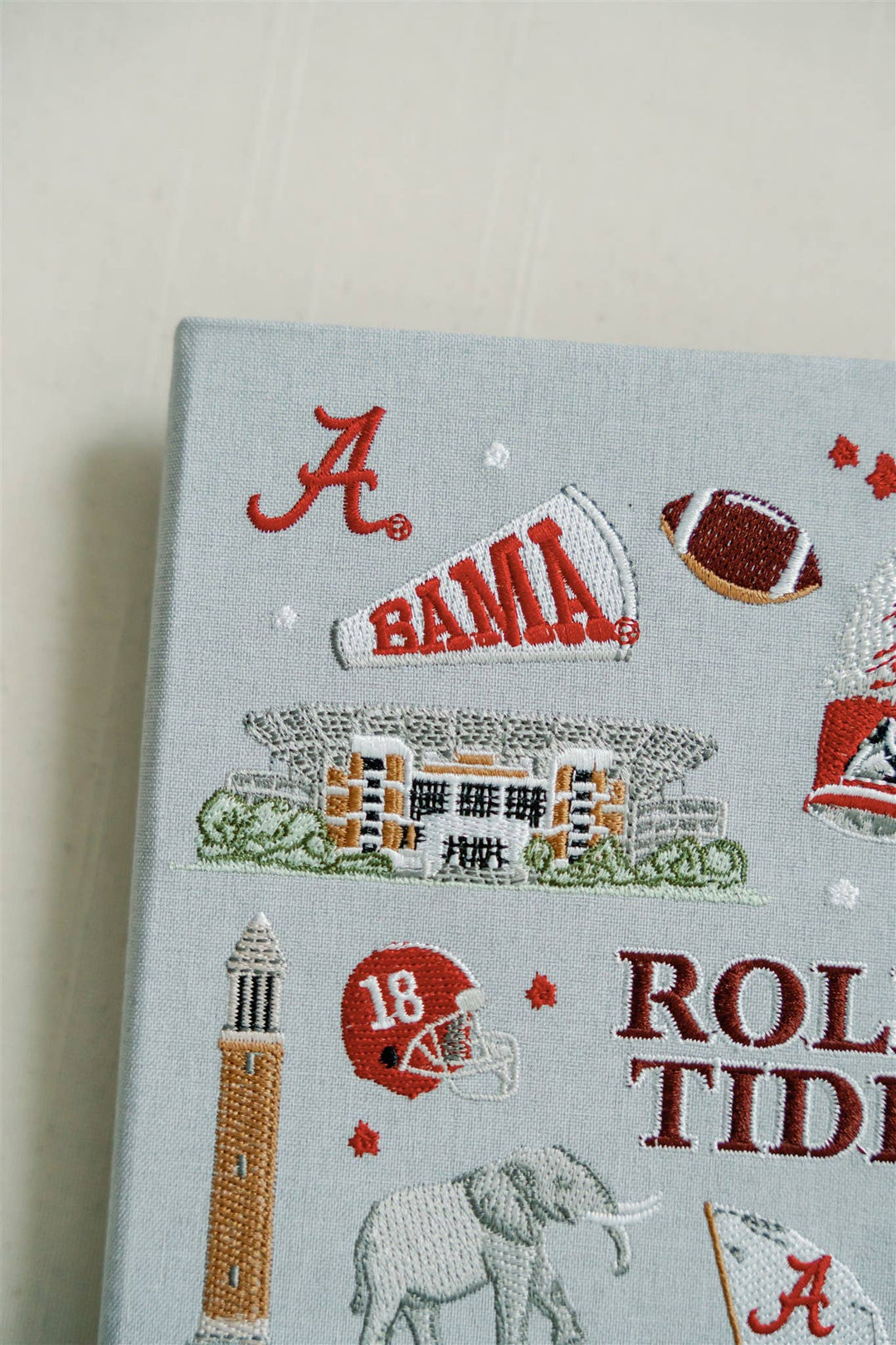 Gracefully Made Art - Embroidered University of Alabama Hardcover Notebook
