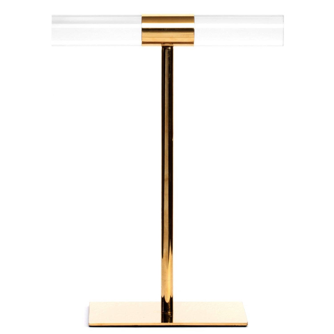 Splendid Iris - Branded Clear and Gold Display Bar: 5.5" Tall