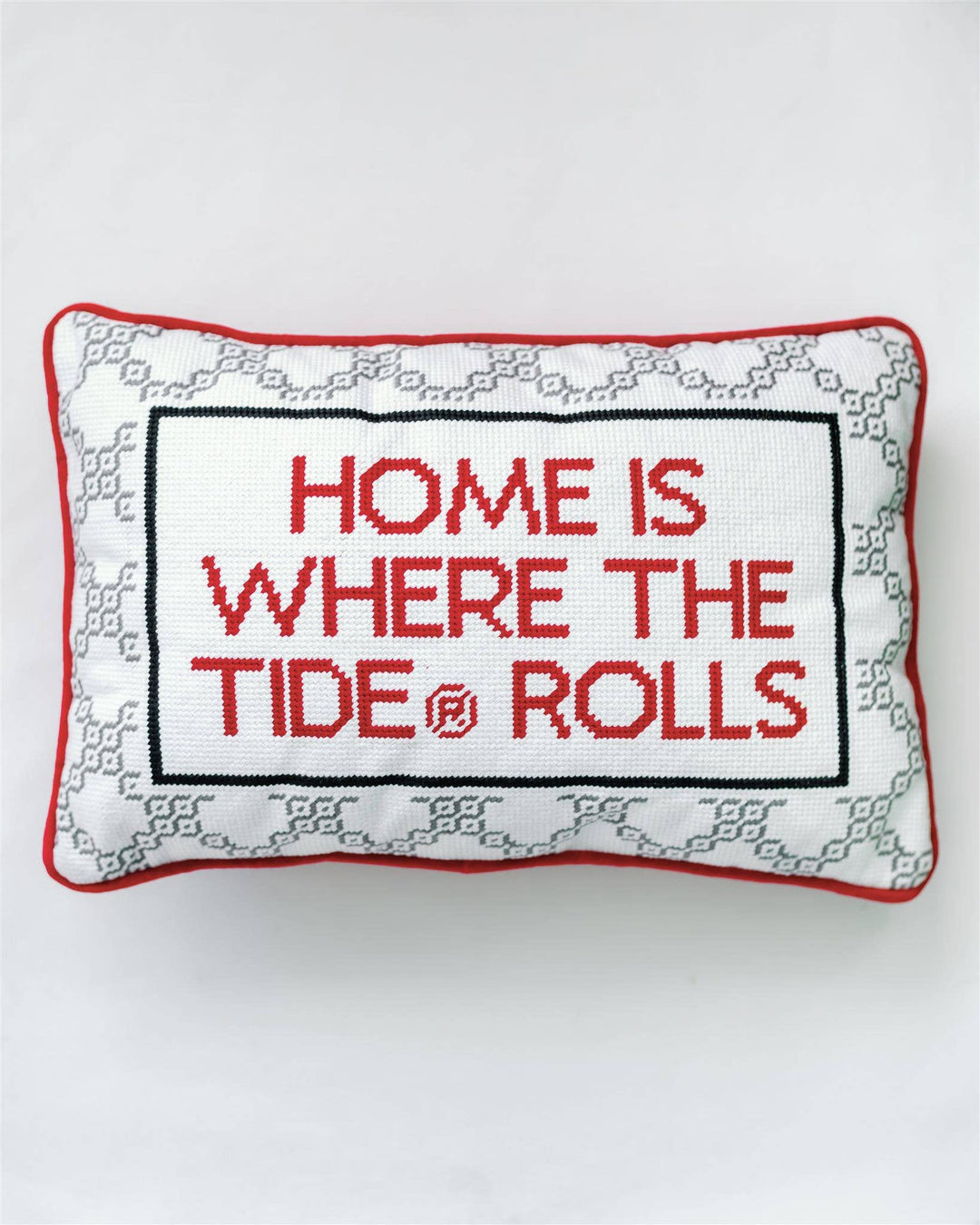 Gracefully Made Art - University of Alabama Needlepoint Pillow