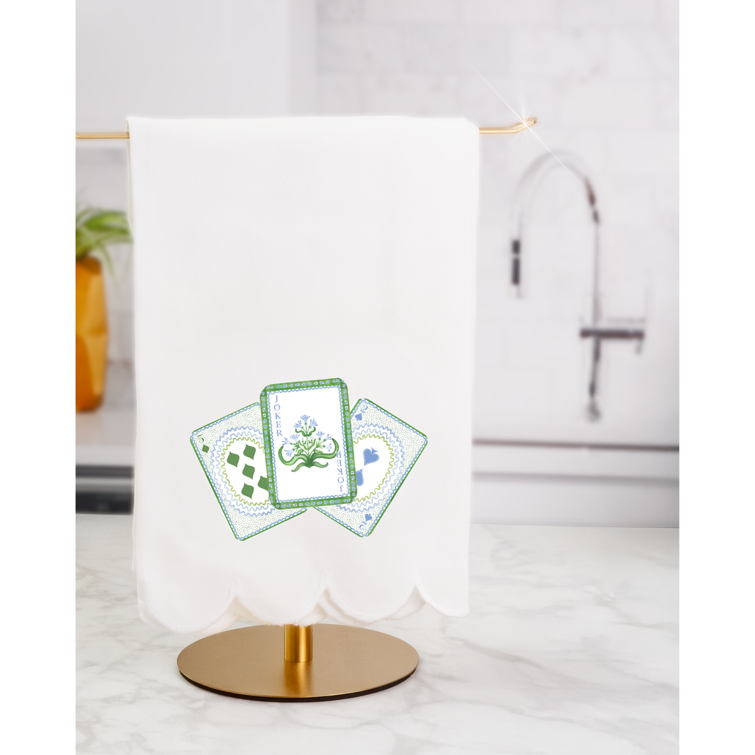 Busy Bee Gift - Canasta Playing Cards Tea Towel | Game Night