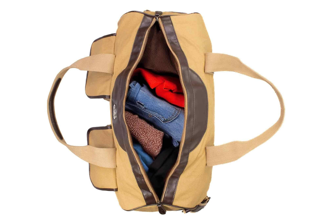 Zep-Pro - Lab Canvas Weekender Bag: Brown/Tan