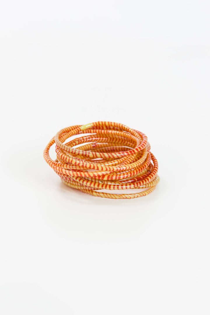 BECASA - Beach Bangles - Sunny Orange