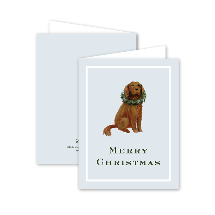 Dogwood Hill - Winter Vine Pup: Single Card
