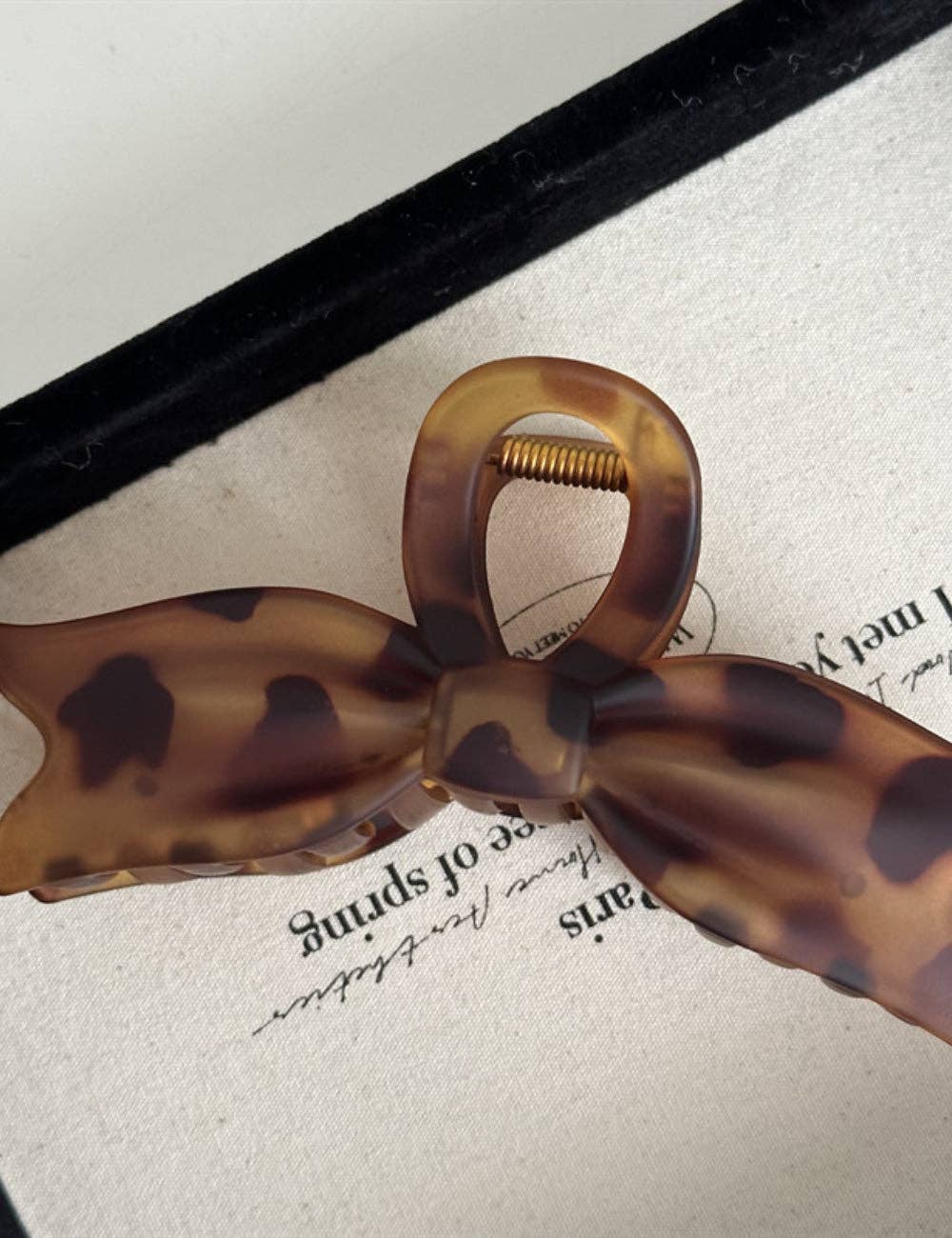Sweetkama - Ladies Simple Fashionable Bow Hair Clip FJ891724: Leopard