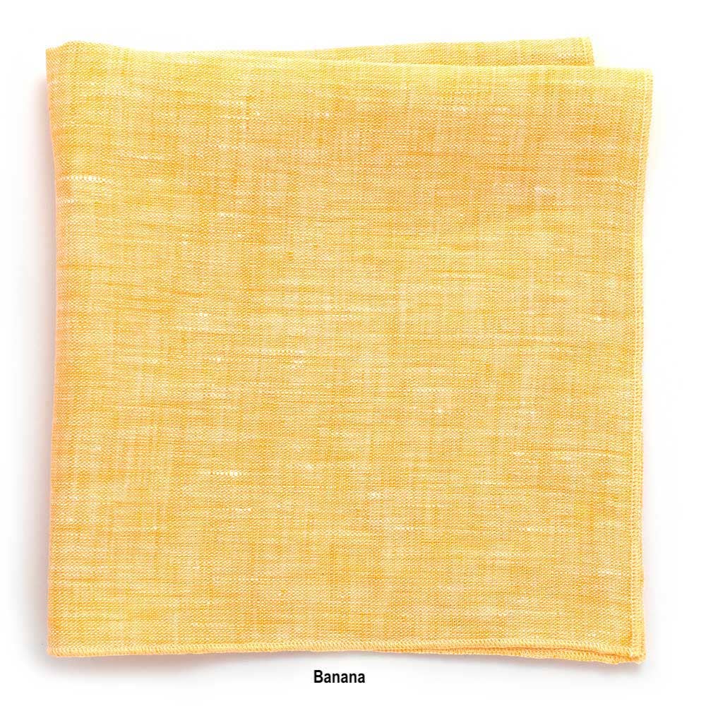 General Knot & Co. - Irish Linen Pocket Squares: Wheat