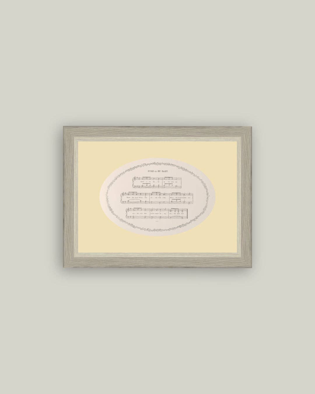 Petal Lane Home - Hush-a-Bye Baby Framed Antique Art: 9x7