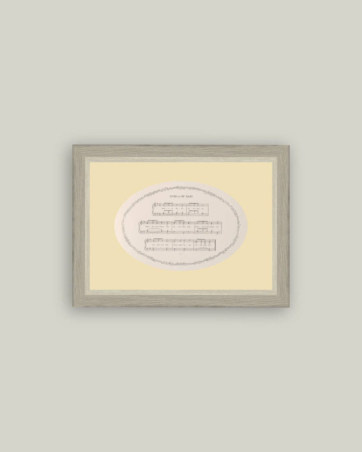 Petal Lane Home - Hush-a-Bye Baby Framed Antique Art: 9x7