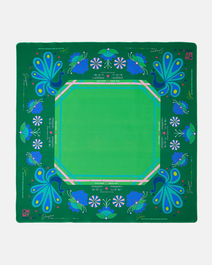 Oh My Mahjong - Birdie Green Mahjong Mat