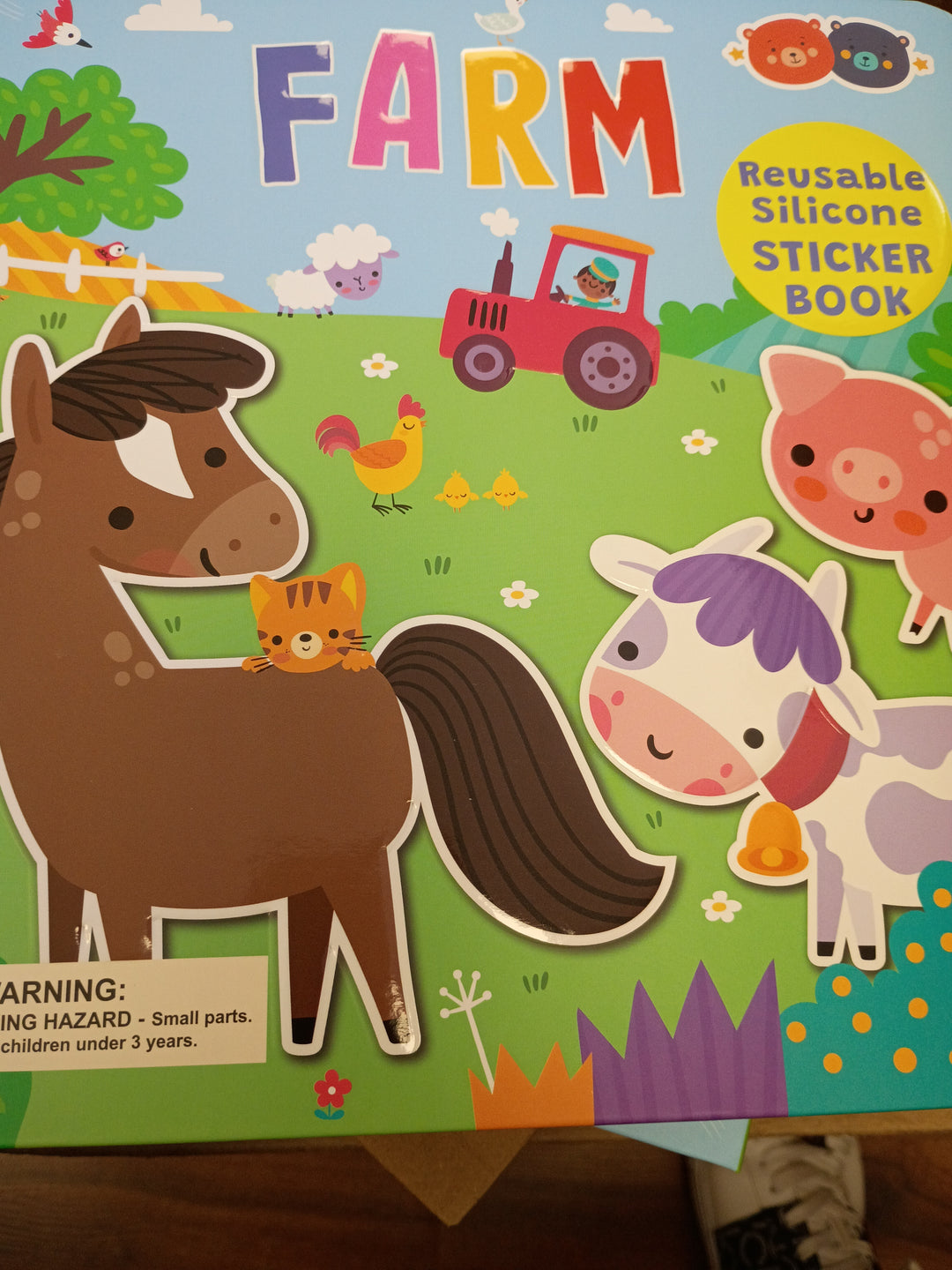 Buddy & Barney Silicone Sticker Book - Farm