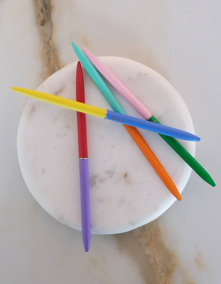 Idlewild Co. - Slim Pens Set of Four | Duo-Tone Classic Rainbow
