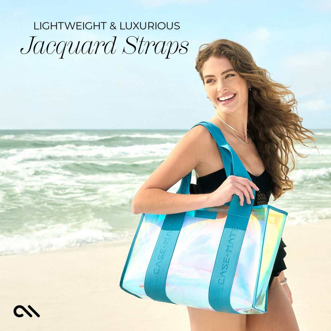 Case-Mate - Case-Mate Soap Bubble Beach Tote Shoulder Bag - Emerald Blue
