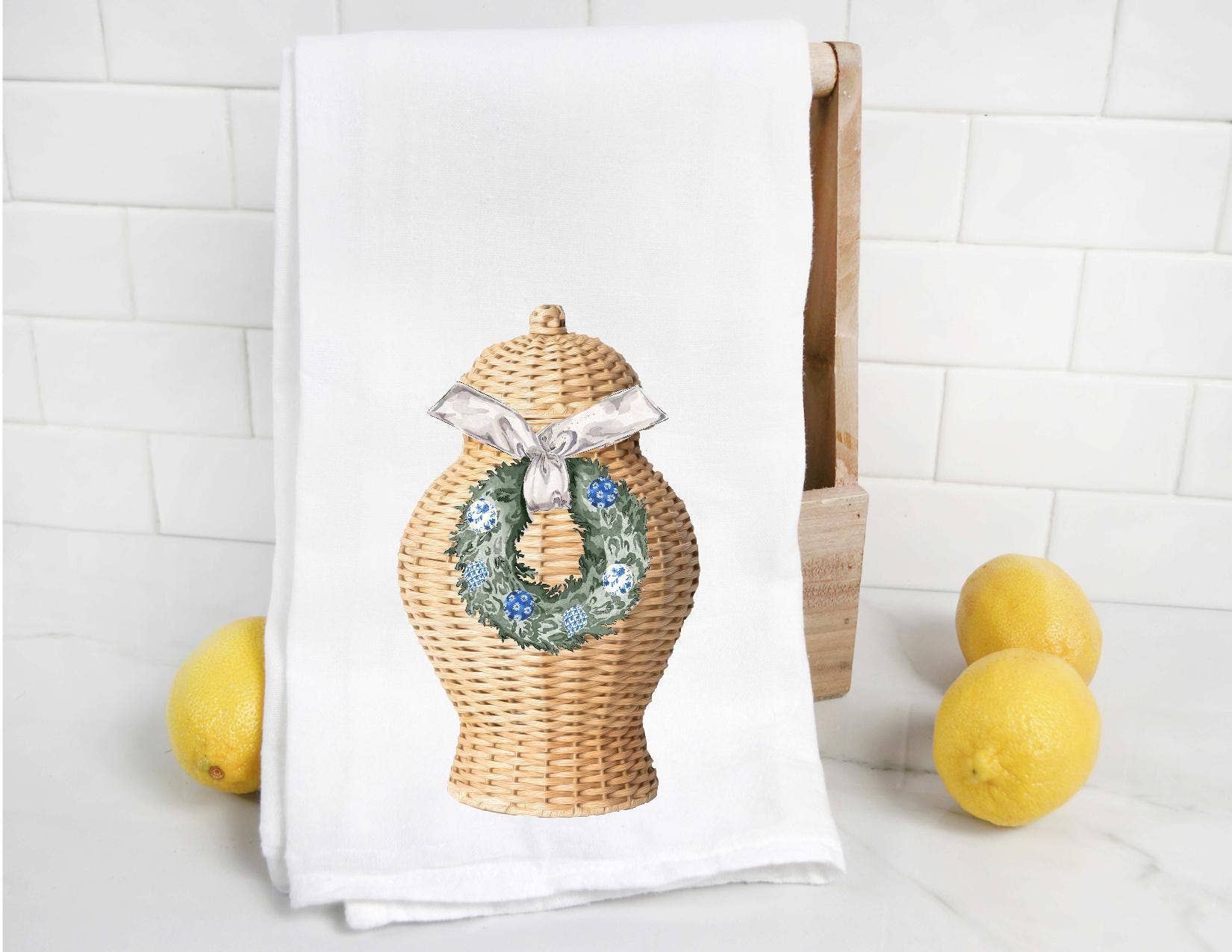 The Preppy Pineapple Home Tea Towel