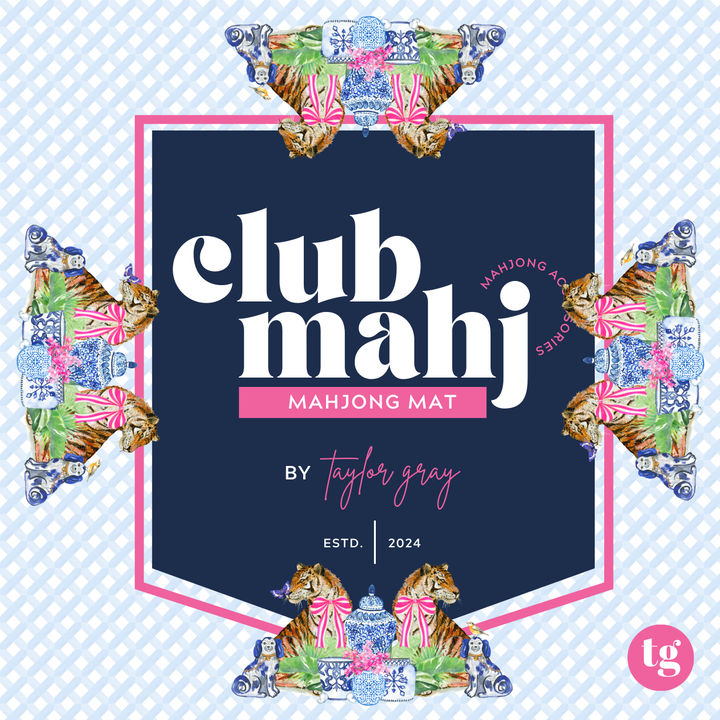 TAYLOR GRAY - Mahjong Mat Chinoiserie