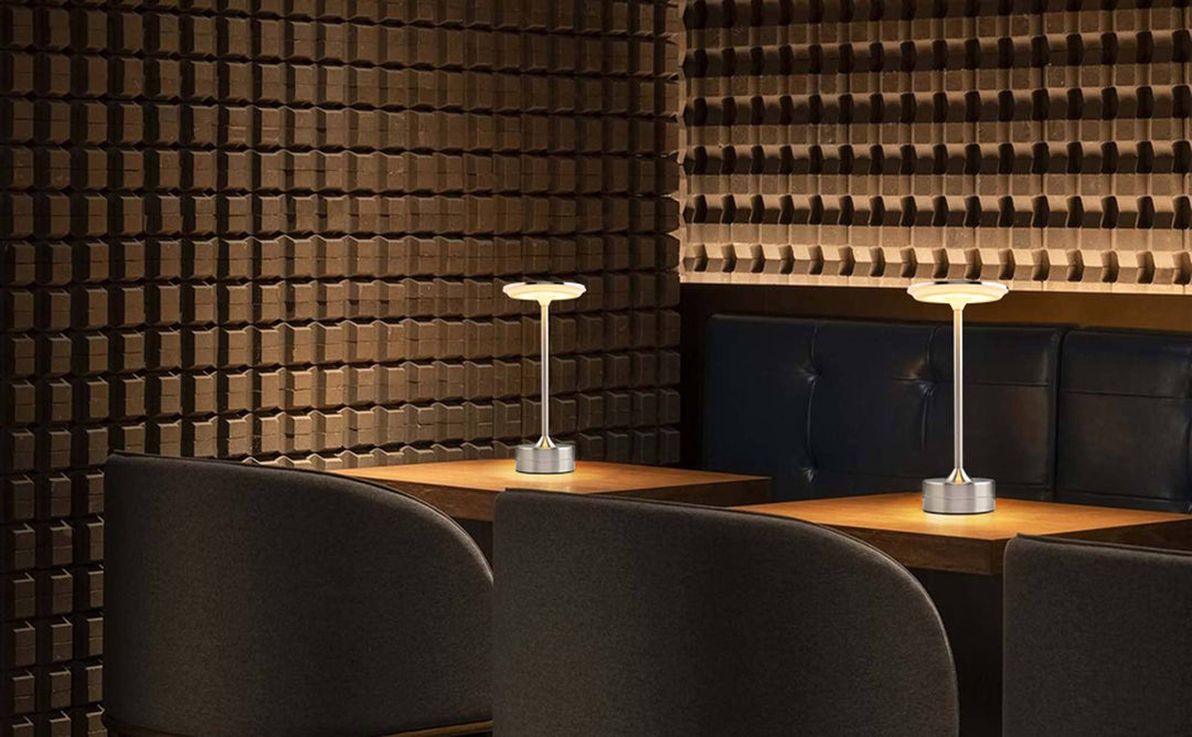 LAX Gadgets - LED Table Lamp – Touch Control, Dimmable, Rechargeable: Gold