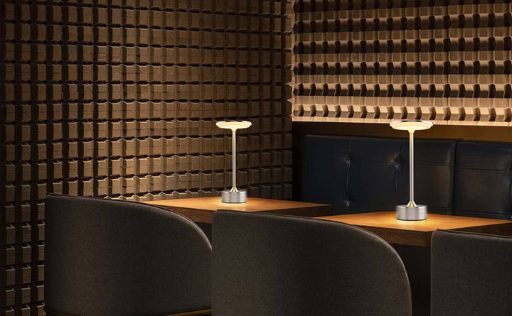 LAX Gadgets - LED Table Lamp – Touch Control, Dimmable, Rechargeable: Gold
