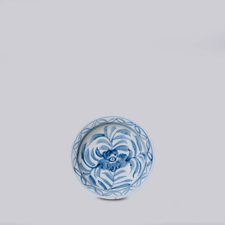 Cobalt Guild - Small Blue and White Porcelain Floral Dish