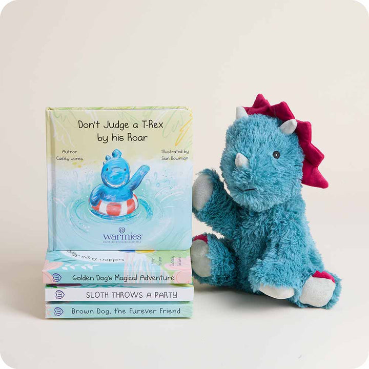 Warmies - Lavender Scented Plush - Gifts - Summer Market - Don't Judge a T-Rex by his Roar Board Book