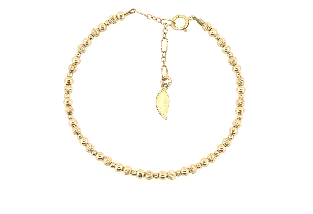 "COCO" 14K Gold Filled Bracelet: Gold Filled / Stretchy 6.5"
