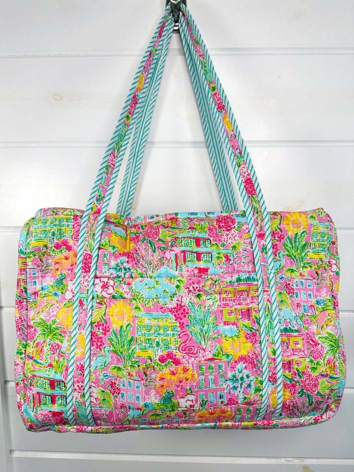 Folklore Couture - Quilted Duffle Bag | Weekender Travel Bags | Southern Town